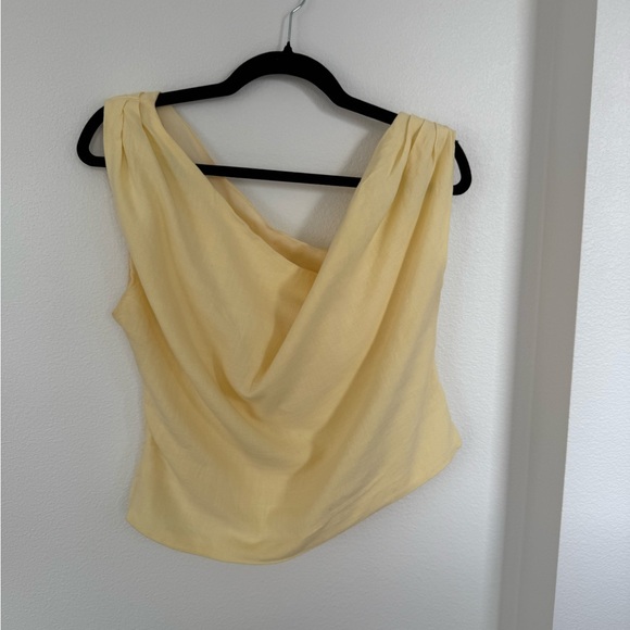 PepperMayo Pale Yellow Off Shoulder Top - Picture 3 of 4